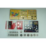 Sundry coins and coin sets including a 1999 - 2008 "First State Quarters of the United States