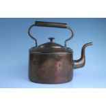 A Victorian copper kettle, 30 cm