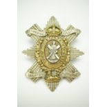 An early 20th Century 9th HLI (Glasgow Highlanders) warrant officer's badge, by William Anderson &