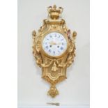 A fine 19th Century French ormolu cartel clock by Raingo Frères, Paris, having a drum movement