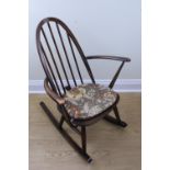 An child's Ercol Windsor rocking chair, 84 cm high