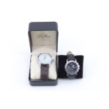 A boxed Celsior quartz wristwatch, together with a Piercarlo D'Alessio quartz watch