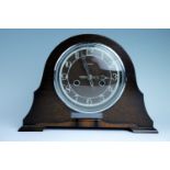A 1940s Enfield mantle clock, face 16 cm