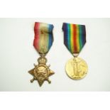A 1914-15 Star and Victory Medal to Pte J McVean, 11th Infantry / Sjt J McVean MTC. [South Africa,