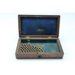 A Victorian mahogany revolver / pistol case, 18 cm x 10 cm x 4 cm