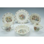 A small quantity of Royal Doulton "Bunnykins" dinnerware, together with a similar Royal Kent cup