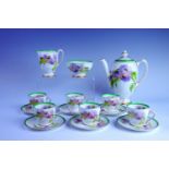 A Royal Doulton "Glamis Castle" pattern coffee set