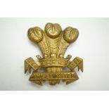 A Great War Leinster Regiment economy all-brass cap badge