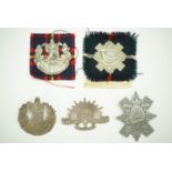 Five Commonwealth Scottish regiments' cap badges