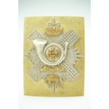 A Victorian Highland Light Infantry officer's shoulder belt plate