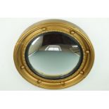 A Regency style circular wall mirror, (a/f)