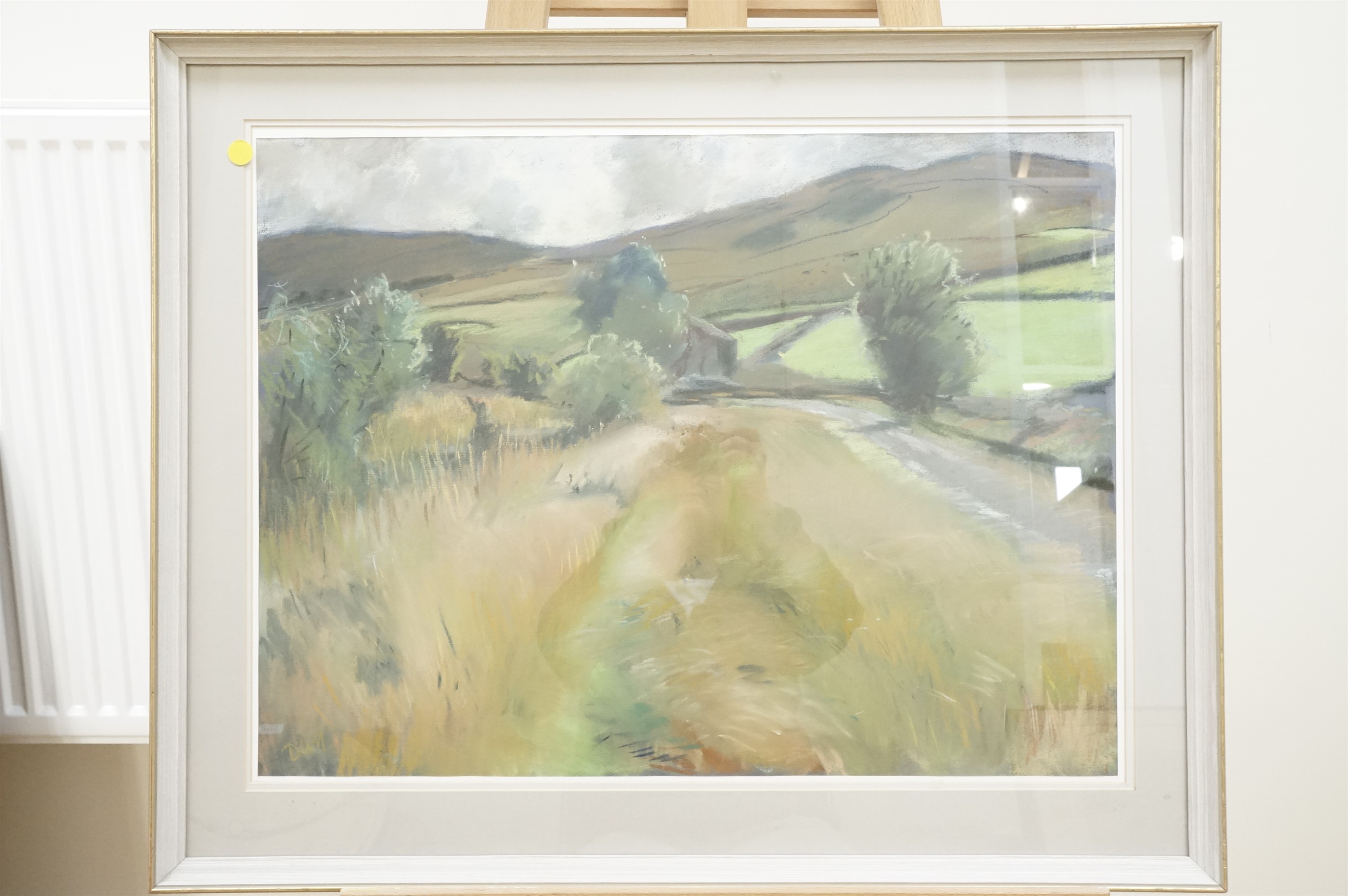 David William Morris (Contemporary) "Artlegarth Lane", a naturalistic, rolling Cumbrian landscape, - Bild 2 aus 2