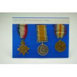 A 1914-15 Star, British War and Victory medals to DM2-097188 Pte W Hamer, ASC