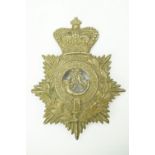 A Victorian 1st Derbyshire Rifle Volunteer Corps other rank's helmet plate