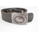 A German Third Reich Luftwaffe belt, the steel buckle by Berge & Nolte dated 1941 and retaining