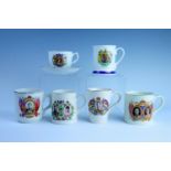 George V, Edward VIII, and Queen Elizabeth II royal commemorative cups, etc