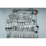 An extensive suite of Viners "Extra A" electroplate cutlery, together with a pair of basting