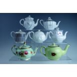 A Wedgwood "Samurai" and other Victorian and later bachelor / cabaret teapots