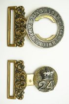 A 24th (2nd Warwickshire) Regiment of Foot officer's waist belt clasp. [A company of the 2nd 24th of