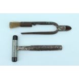 A pair of late 19th / early 20th Century champagne wire cutters by J Nowill and Sons, Sheffield,