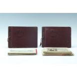 Two 1940s postcard albums of cards of Italy, further and varied loose cards, CDV / cabinet cards and
