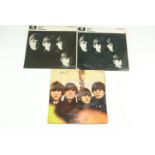 Three The Beatles LPs "Beatles For Sale" and two "With The Beatles"