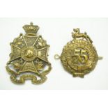 34th and 55th Regiments of Foot glengarry badges