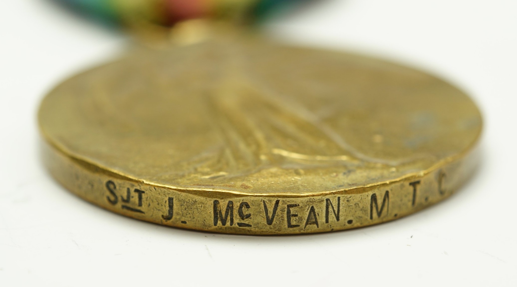 A 1914-15 Star and Victory Medal to Pte J McVean, 11th Infantry / Sjt J McVean MTC. [South Africa, - Image 3 of 3