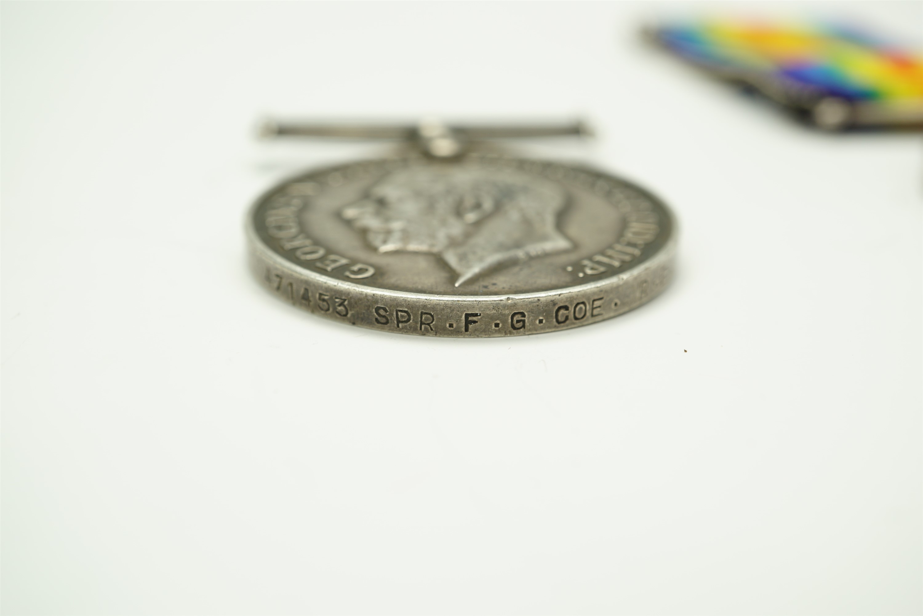 British War and Victory Medals to 31563 Pte F Fletcher, Wiltshire Regiment, together with a - Bild 4 aus 5