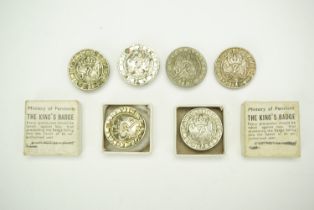 A number of The King's Badges, two in original cartons