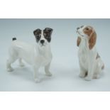 Two diminutive Beswick dogs, tallest 6.5 cm