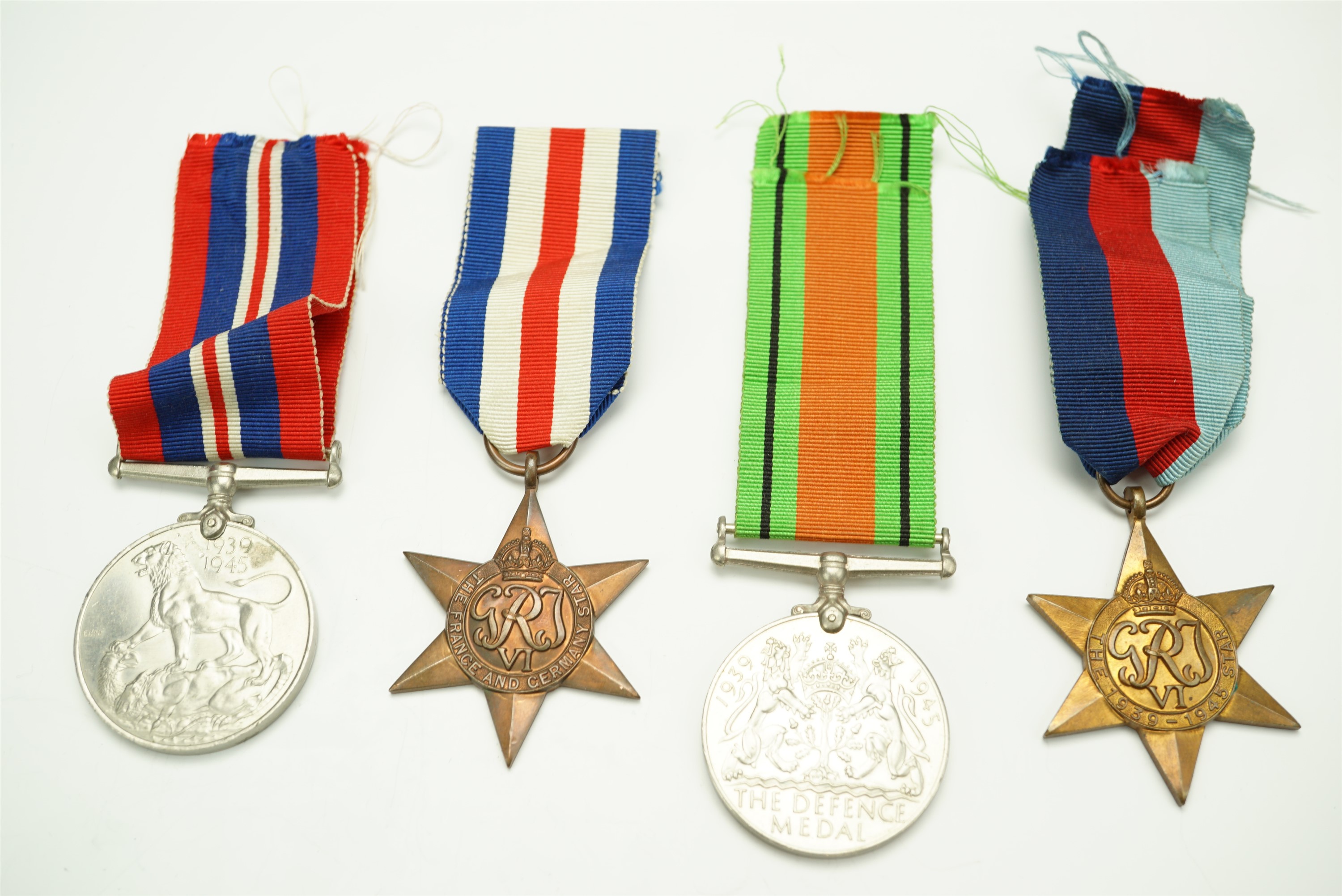 A group of Second World War campaign medals including a France and German Star