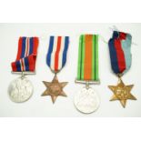 A group of Second World War campaign medals including a France and German Star