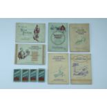Various cigarette card albums including British fresh water fishes, wild flowers and a quantity of