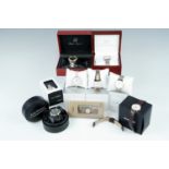 A group of boxed contemporary fashion watches, including two Storm, a Sekonda, a Charles Raymond,