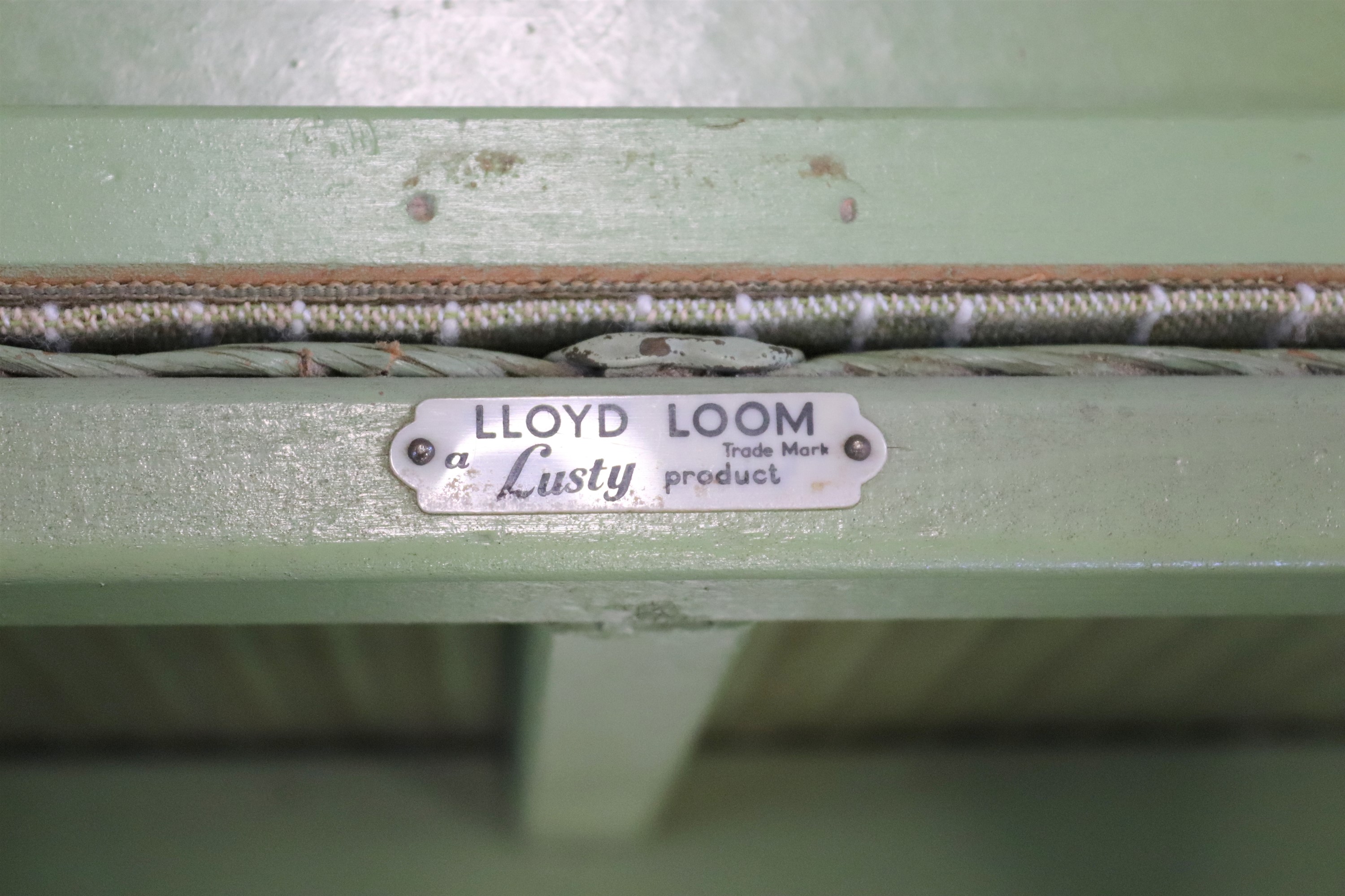 A Lloyd Loom Ottoman, 91 cm x 42 cm x 48 cm - Image 2 of 3