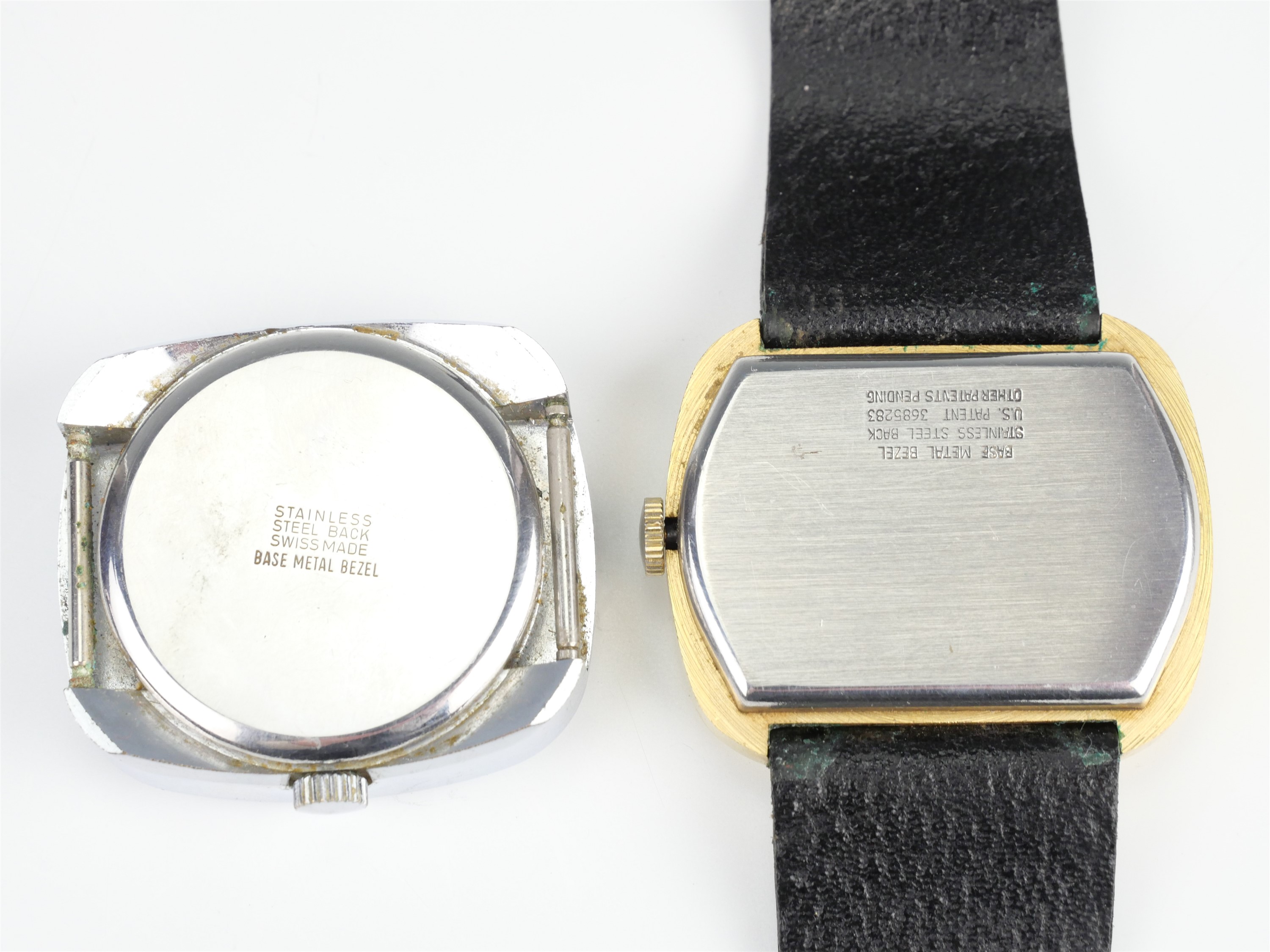 A 1970s Ingersoll "digital" jump hour 17 jewel wristwatch, together with a similar Swiss Sicura 17 - Image 2 of 3