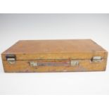 A late 20th Century artists workbox containing oils, acrylics, pastels, and brushes, together with a