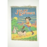 A "Jolly Rhymes" children's / nursery rag book, 15 cm x 20 cm