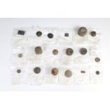 18 Medieval lead trade weights, of various shapes and sizes, found near Amsterdam, 13 x 22 mm, 8 g