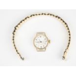 A lady's Regency 9ct gold wristwatch, having a Swiss 17 jewel movement, London, 1972, 2.62 g,