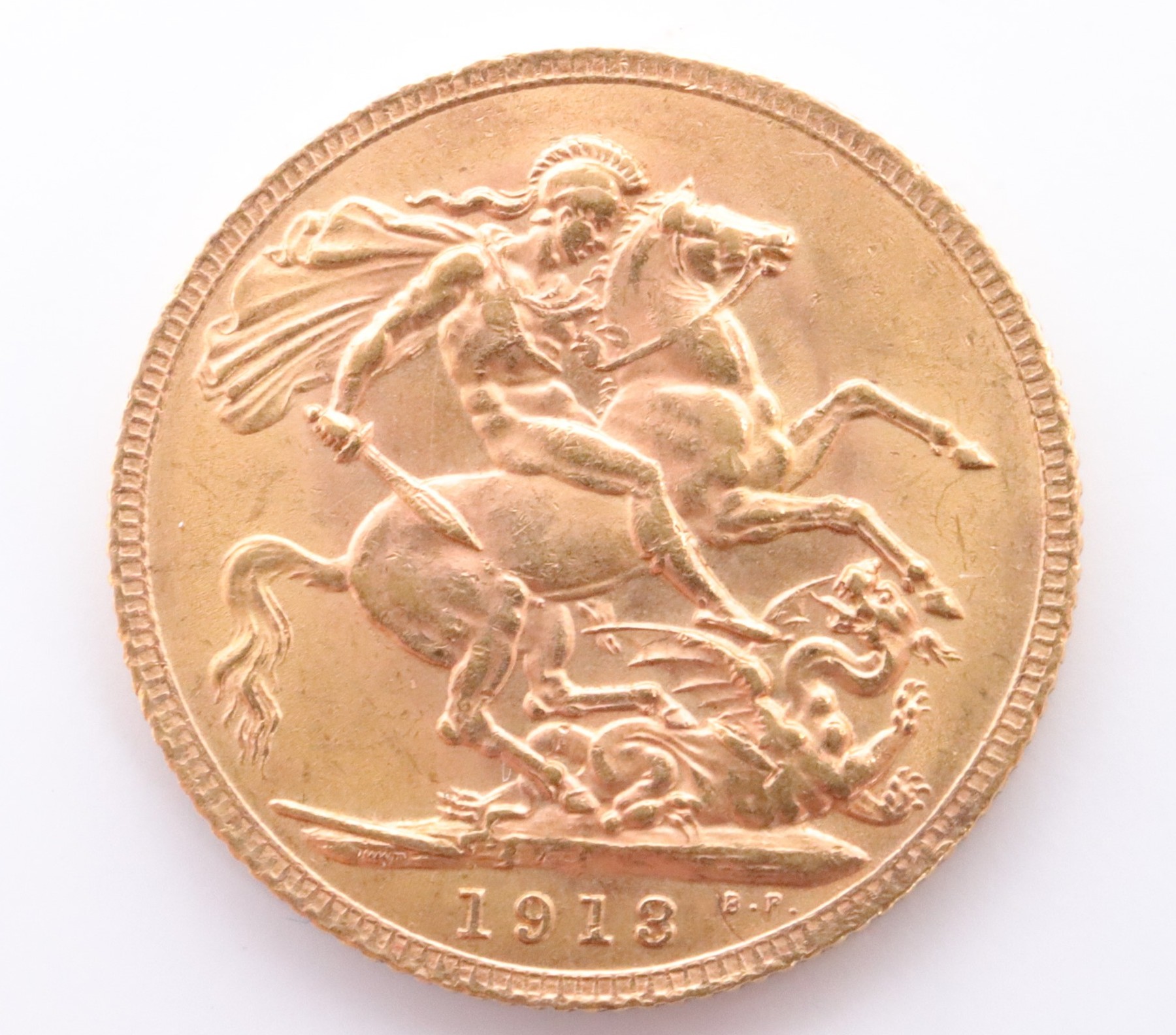 A 1913 gold Sovereign