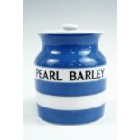 A TG Green Cornish Ware "Pearl Barley" storage jar, 12.5 cm