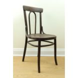 A late 19th / early 20th Century bentwood cafe type chair