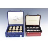 Various commemorative coin sets and part sets, including Australia 2000 Olympics, Duke of