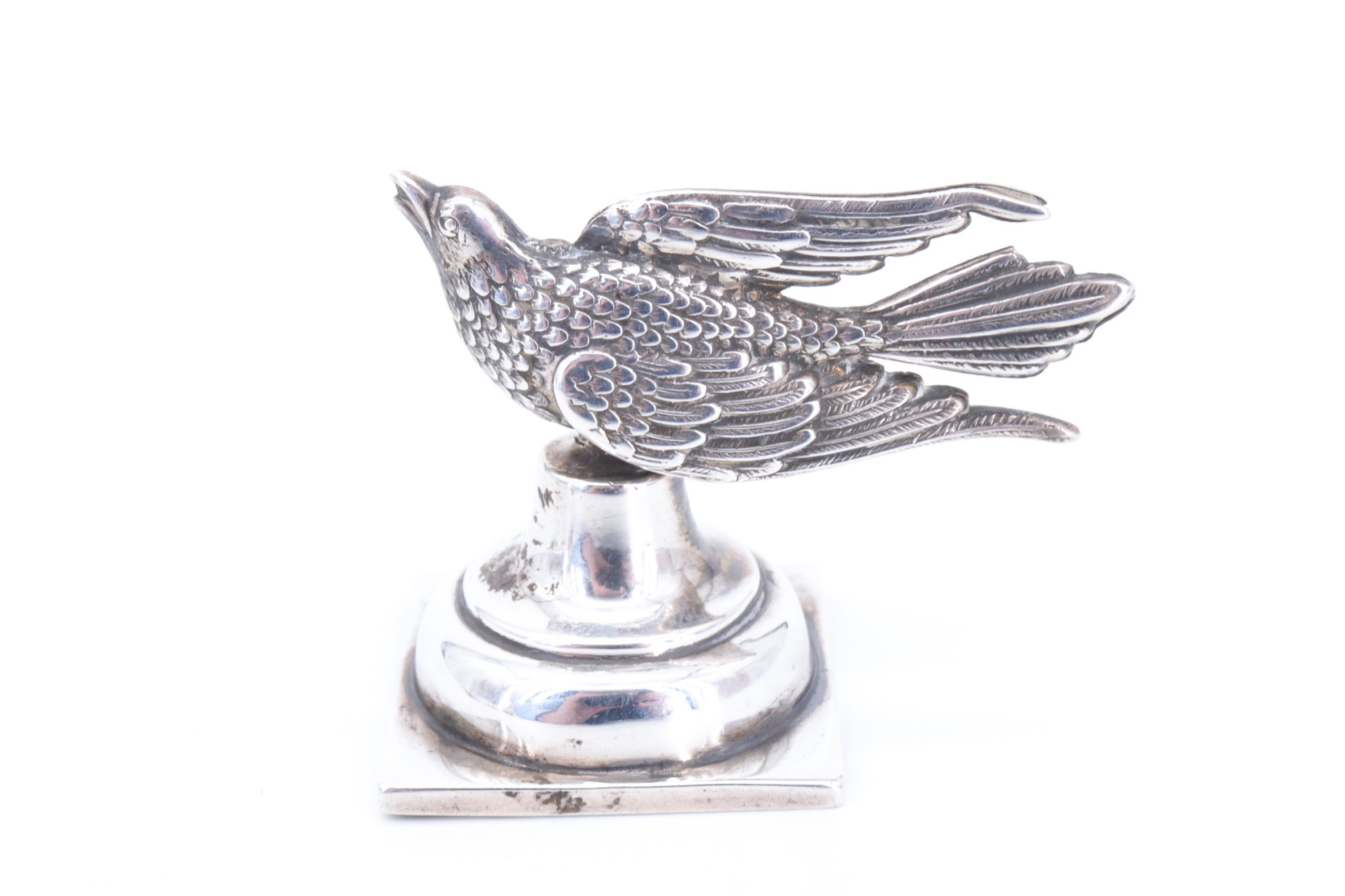 Three Victorian and later novelty place card holders, in the forms of a horse, a flying pheasant, - Image 2 of 12