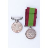 An Afghanistan medal and Army Long Service and Good Conduct medal to 4279 Corpl, D Carlisle, A / 4th