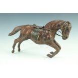 A figure of a rearing horse, in the style of Dimitri Omersa, 39 cm, (a/f)