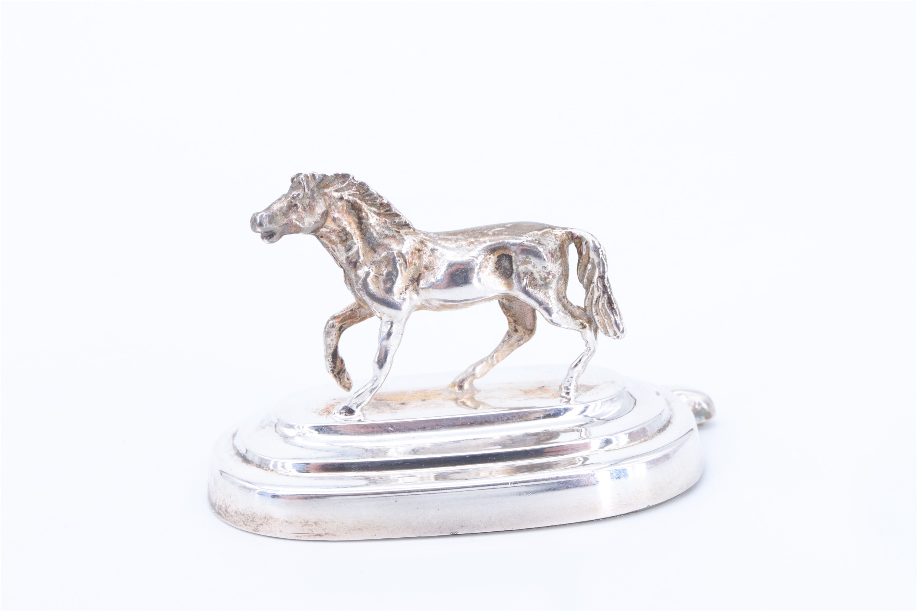 Three Victorian and later novelty place card holders, in the forms of a horse, a flying pheasant, - Image 9 of 12