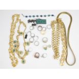 A small quantity of late 20th Century costume jewellery, including Monet and Biche de Bere